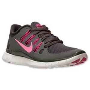 Nike Free 5.0. Grey and Pink